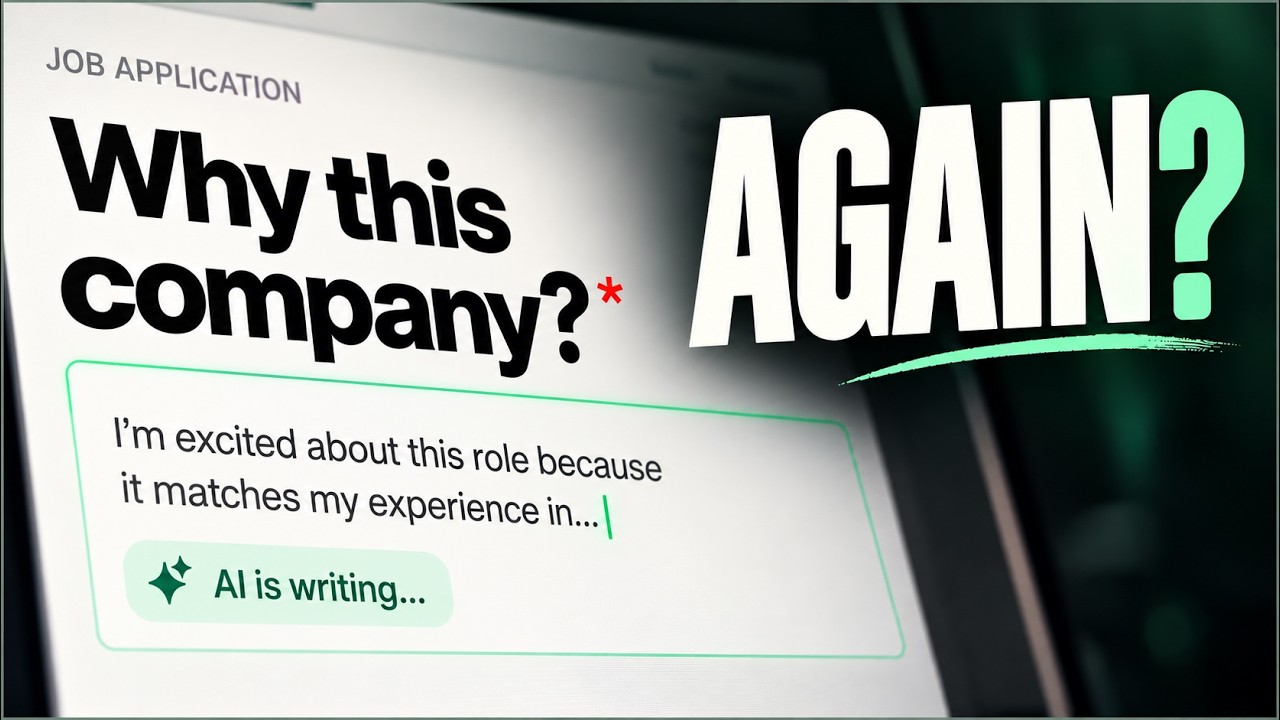 Let AI Handle the Most Annoying Part of Job Applications | Introducing Jobsistant - YouTube thumbnail